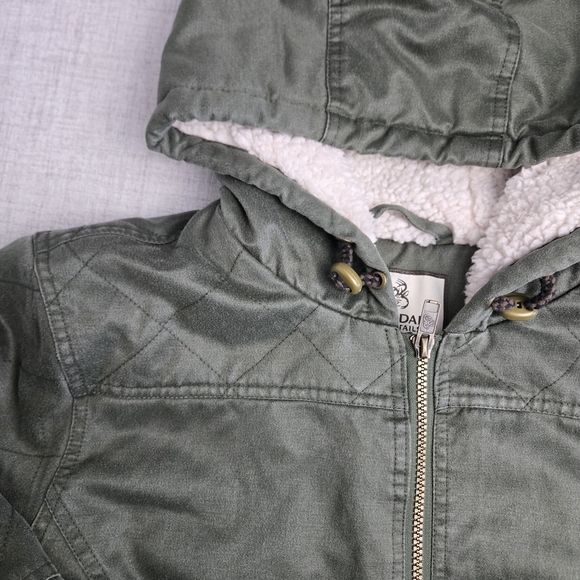 Legendary Whitetails Women Sherpa Lined Quilted Utility Jacket Olive Green Large - Picture 4 of 11